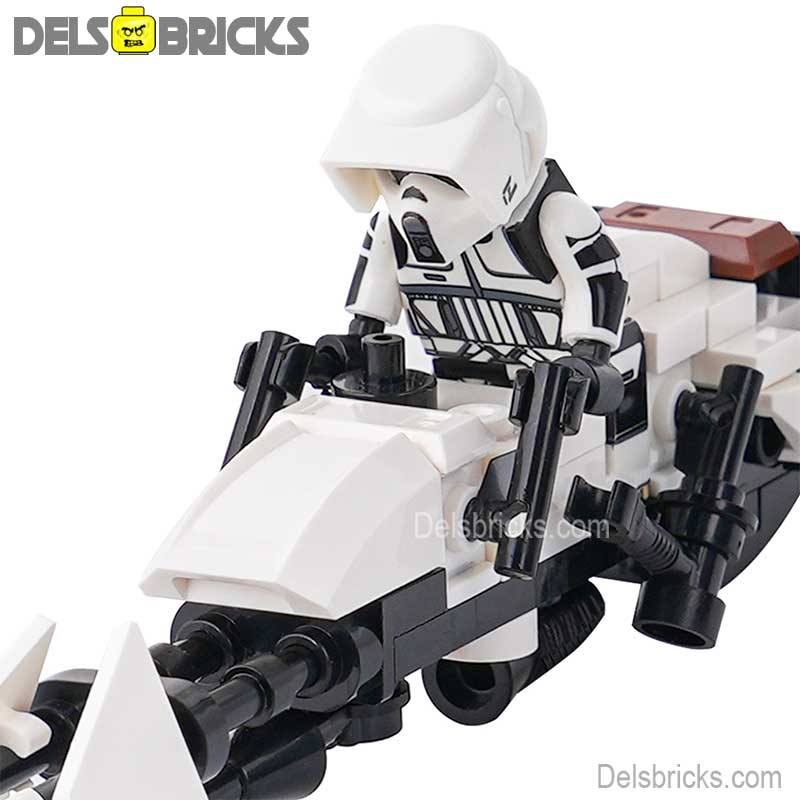 Speeder Bike & Biker Scout Lego Minifigures Custom Toys
