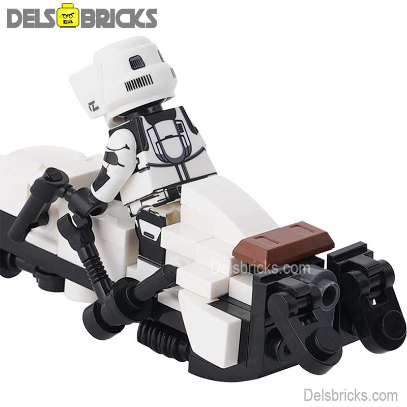 Speeder Bike & Biker Scout Lego Minifigures Custom Toys