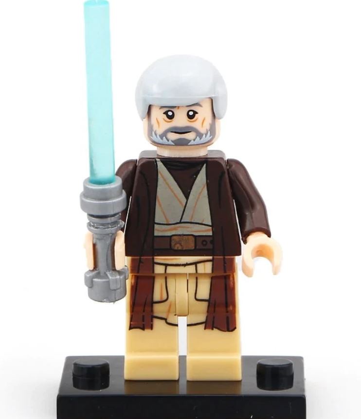 Obi Wan Kenobi Old Version Lego Minifigures Custom Toys