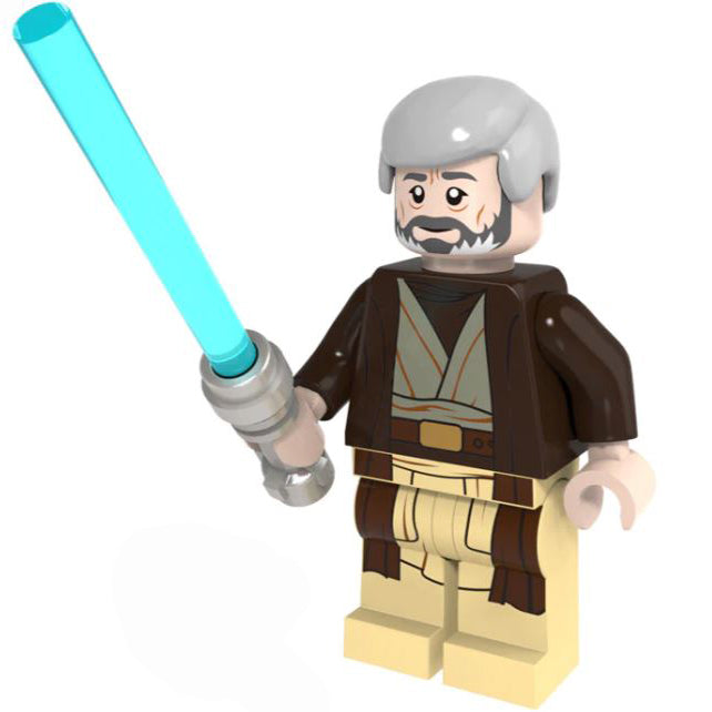 Obi Wan Kenobi Old Version Lego Minifigures Custom Toys