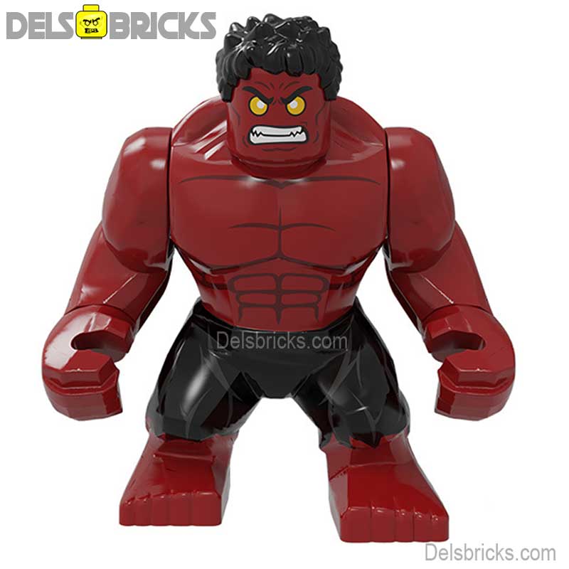 Red Hulk from Captain America: Brave New World Lego Minifigures Custom Toys