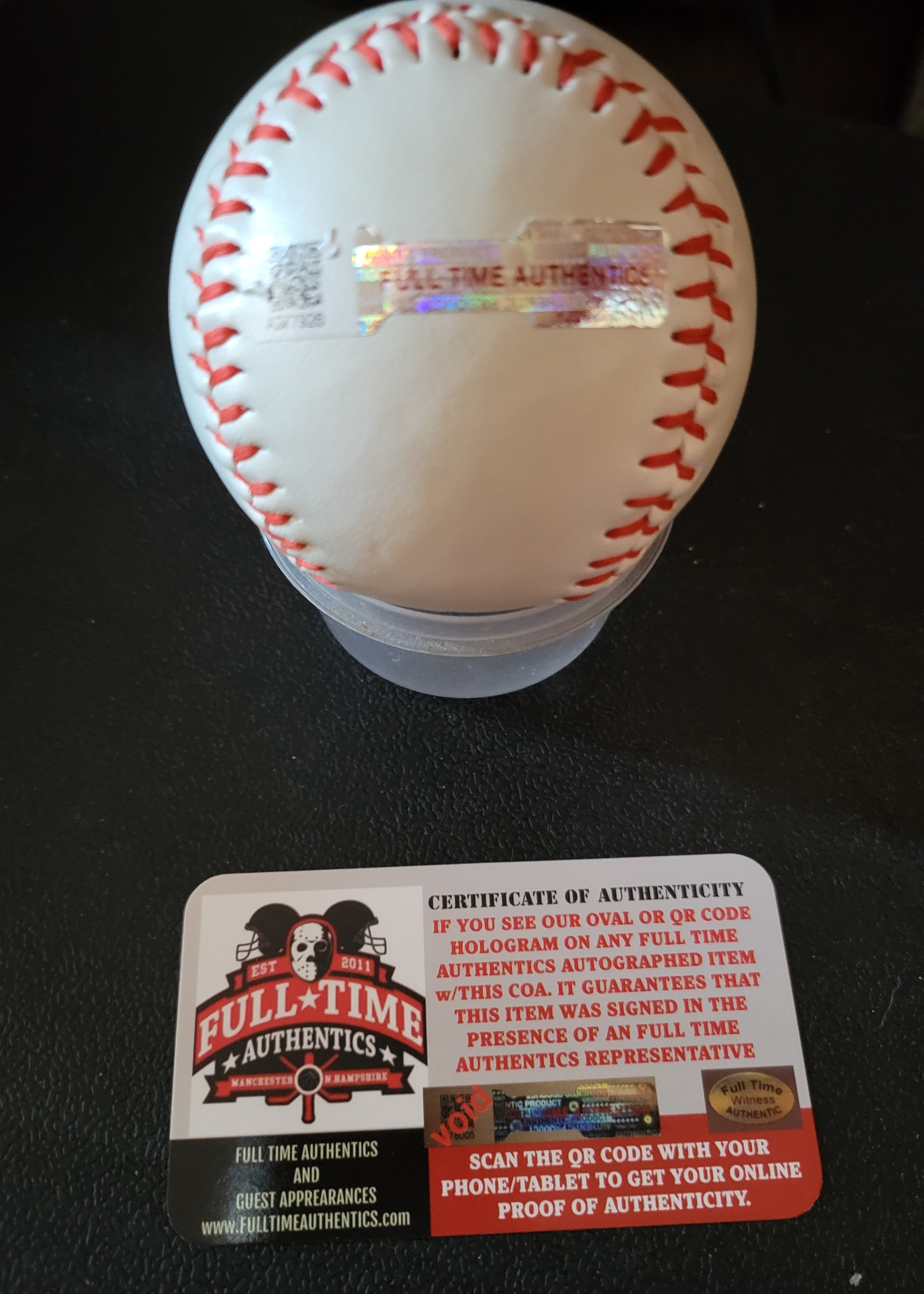 Franchy Cordero New York Yankees Autographed Rawlings Baseball Full Time Hologram