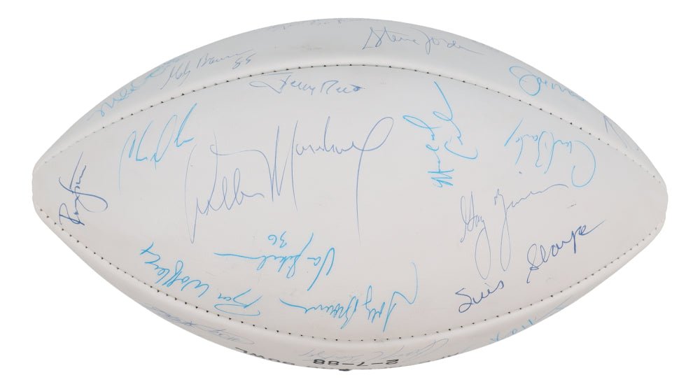 1988 NFC Pro Bowl NFL Football Signed by (32) with Joe Montana, Jerry Rice, Roger Craig, Ronnie Lott, Herschel Walker (Beckett)