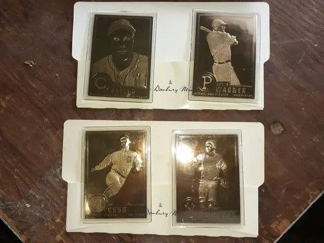 22kt Gold Baseball Cards - Honus Wagner, Ty Cobb and More -Danbury mint(24 cards total)