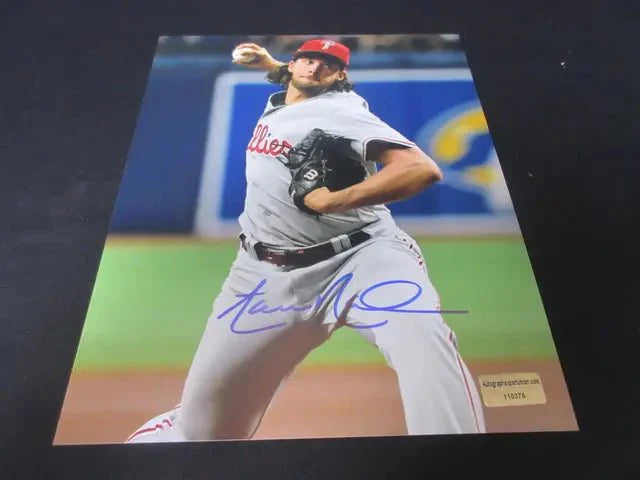 AARON NOLA SIGNED 8X10 PHOTO Philadelphia Phillies WITH COA