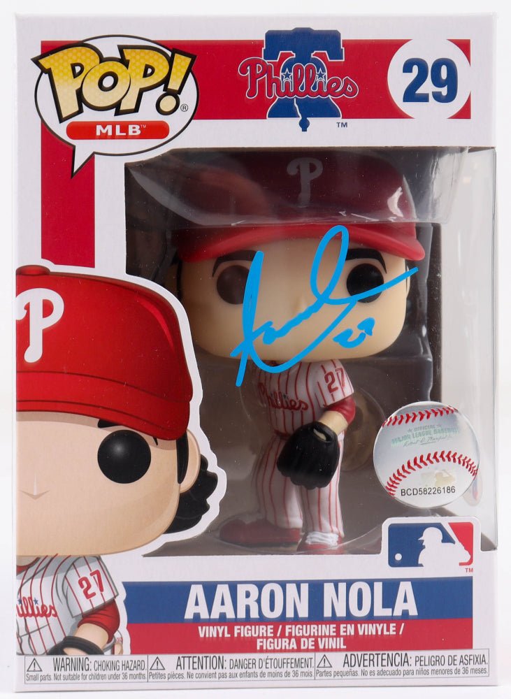 Aaron Nola Signed Phillies #29 Funko Pop! Vinyl Figure (Beckett)