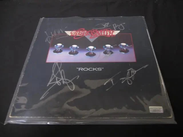 Aerosmith Band Signed Album "Rocks" Direct COA