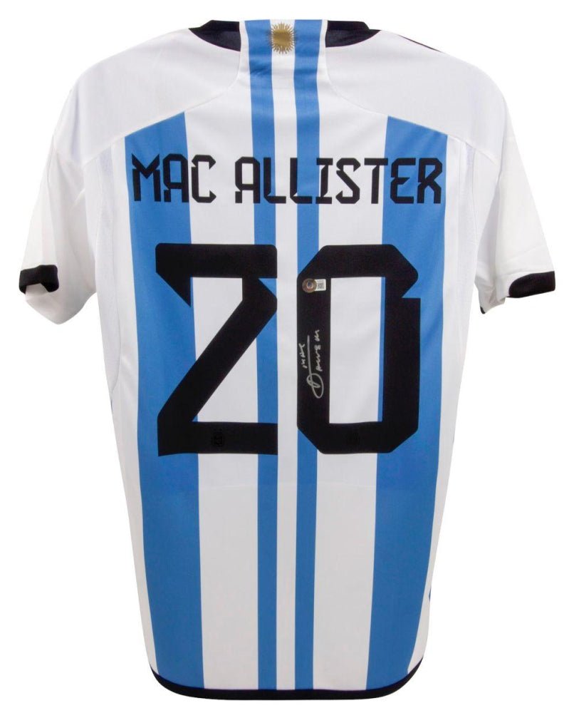 Alexis Mac Allister Signed Argentina National Team Jersey (Beckett)