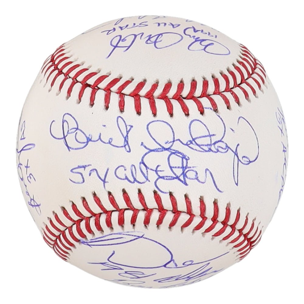 All-Star OML Baseball Signed By (10) With Bill Madlock, Benito Santiago, Doug Drabek, Jeff Burroughs With All-Star Inscriptions (JSA)