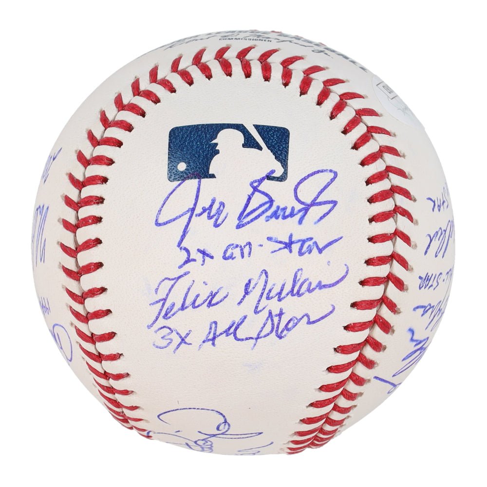 All-Star OML Baseball Signed By (10) With Bill Madlock, Benito Santiago, Doug Drabek, Jeff Burroughs With All-Star Inscriptions (JSA)