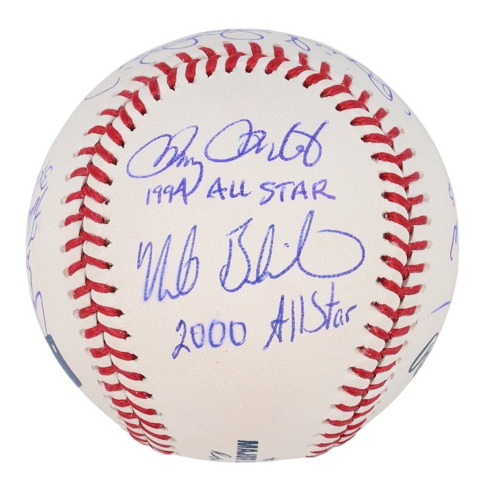 All-Star OML Baseball Signed By (10) With Bill Madlock, Benito Santiago, Doug Drabek, Jeff Burroughs With All-Star Inscriptions (JSA)