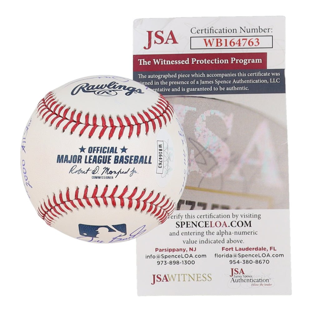 All-Star OML Baseball Signed By (10) With Bill Madlock, Benito Santiago, Doug Drabek, Jeff Burroughs With All-Star Inscriptions (JSA)