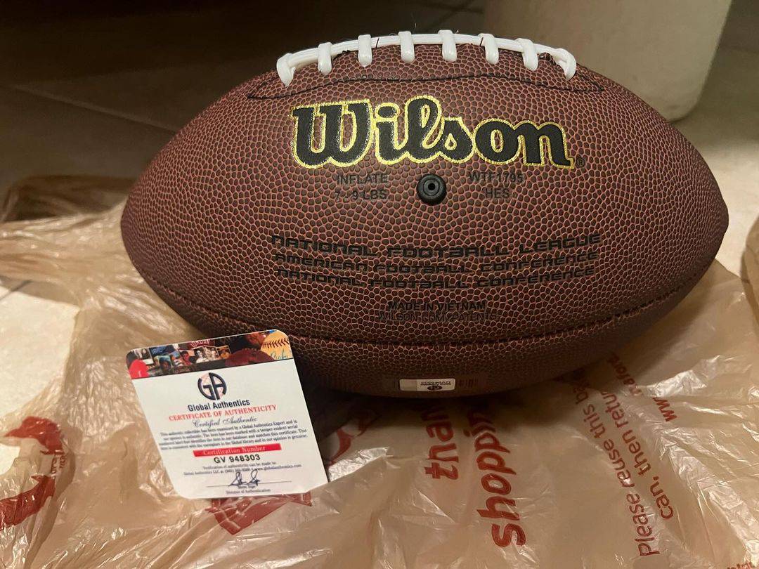 Autographed Khalil Mack Official Real Size Football