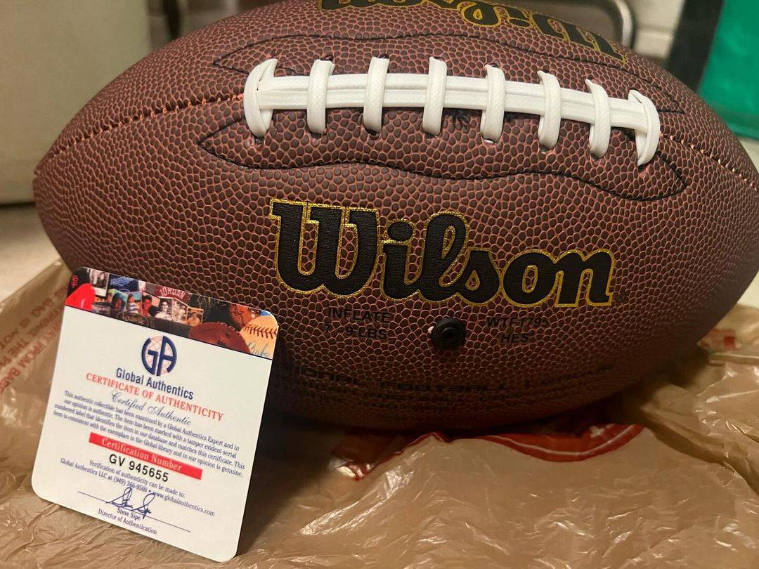 Autographed Khalil Mack Official Real Size Football