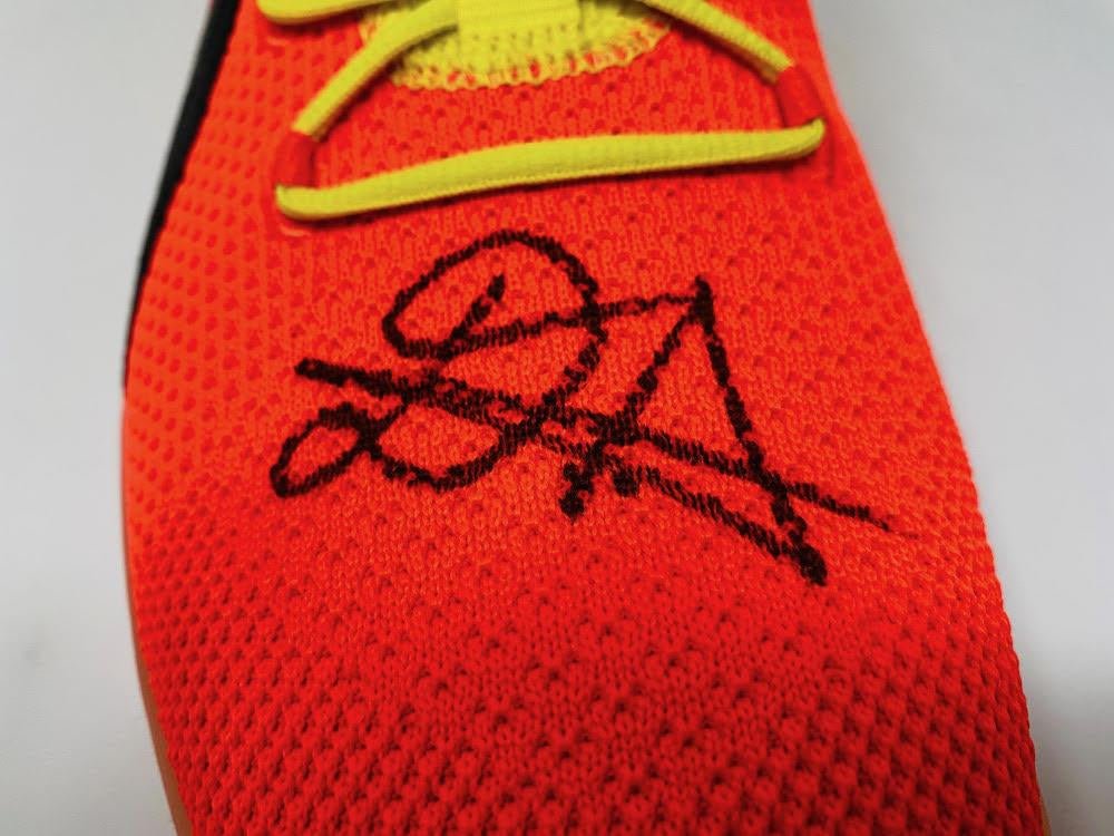 Deandre Ayton Signed Puma Clyde Basketball Shoes Inscribed "Time To Rise" (Game Day Legends & Steiner) Limited Edition #1/22