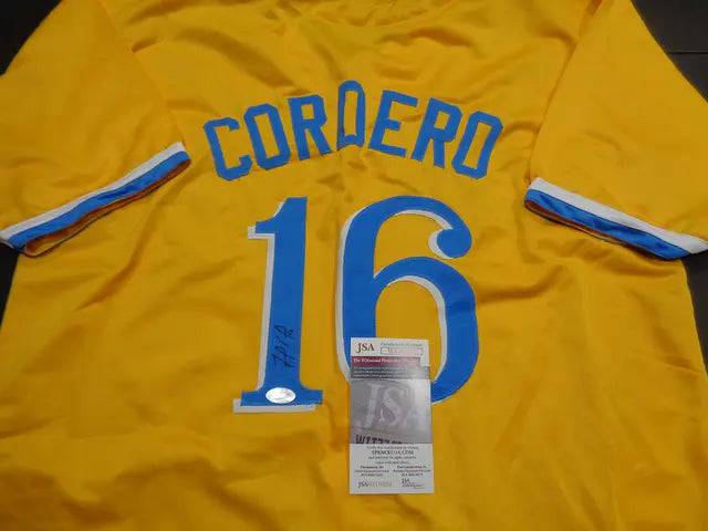Franchy Cordero Boston Red Sox Autographed Custom Baseball Style Jersey JSA w coa