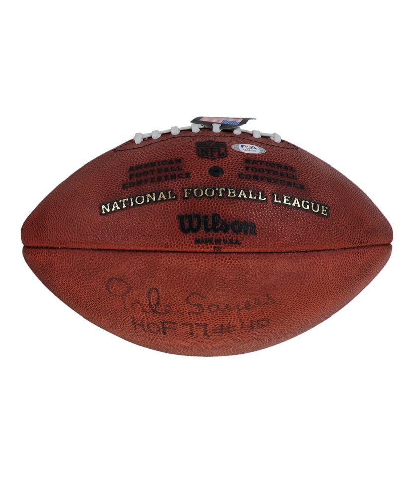 Gale Sayers Signed "The Duke" Official NFL Game Ball Inscribed "HOF 77" & "Thank You For Your Support" & "Best," (PSA)
