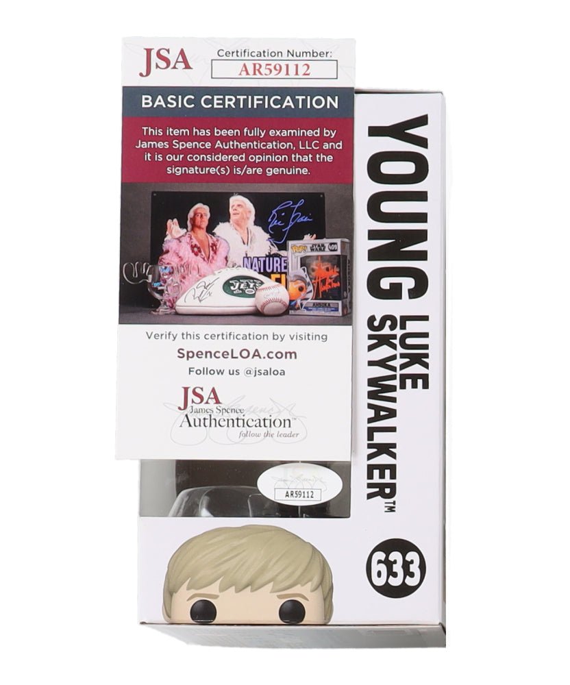 Grant Feely Signed "Star Wars" #633 Young Luke Skywalker Funko Pop! Vinyl Figure (JSA)