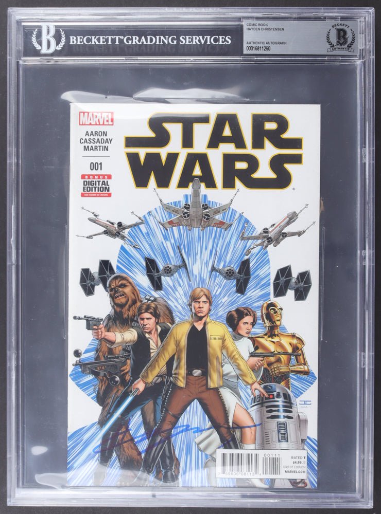 Hayden Christensen Signed 2015 "Star Wars" Issue #1 Marvel Comic Book (BAS) Anakin Skywalker