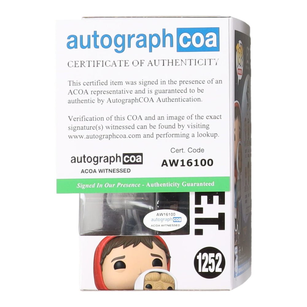 Henry Thomas Signed "E.T." #1252 Elliott & E.T. Funko Pop! Vinyl Figure Inscribed "Hang On!" & "Elliott" (AutographCOA)