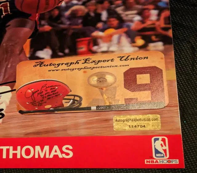 Isiah Thomas autographed 8x10 photo with coa 114704