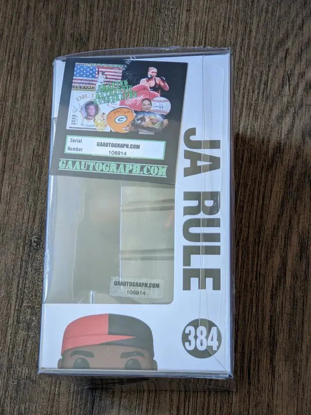 JA Rule autographed Funko pop #384 figure with COA