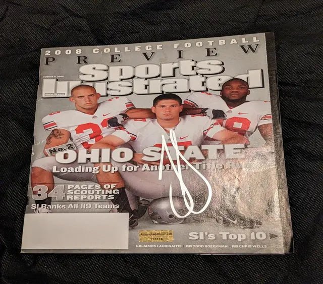 James Laurinaitis Auto Signed Sports Illustrated Magazine with coa