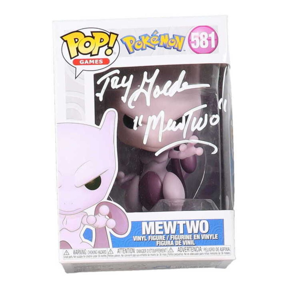 Jay Goede Signed "Pokemon" #581 Mewtwo Funko Pop! Vinyl Figure Inscribed "Mewtwo" (JSA)