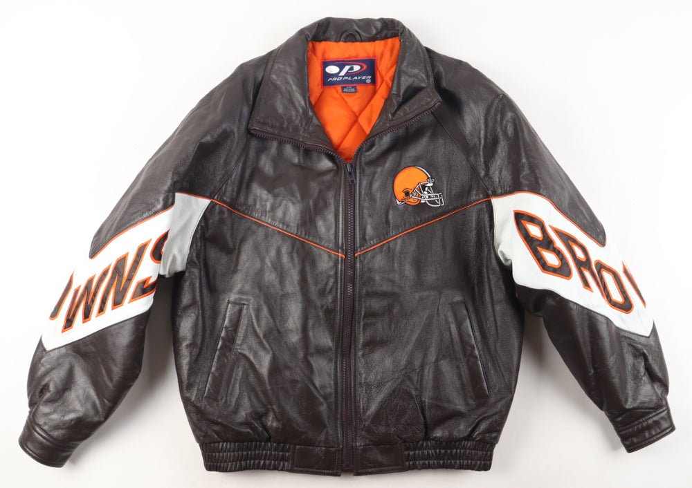 Jim Brown Signed Browns Jacket Inscribed "HOF 71" (JSA)