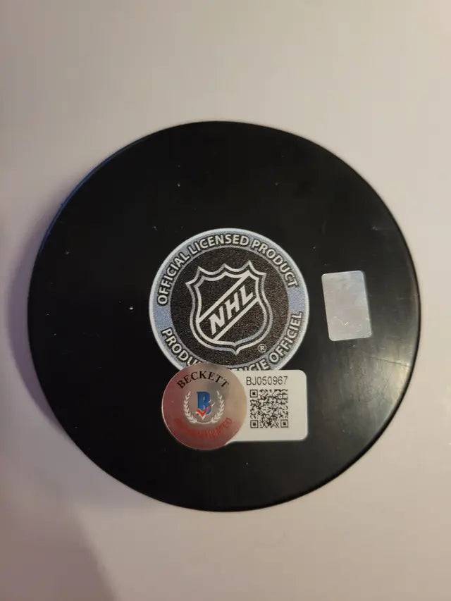 Joseph Blandisi New Jersey Devils Autographed Hockey Puck Beckett Hologram