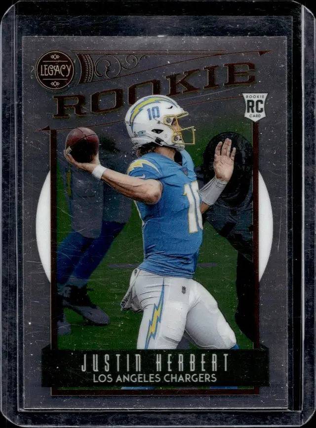 Justin herbert 2020 panini legacy chrome rookie card