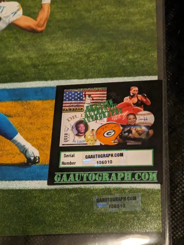 Justin Herbert autographed 8x10 photo with COA