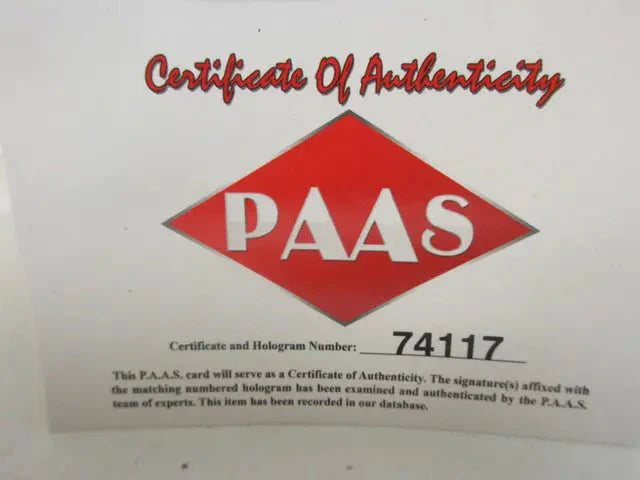 Aaron Rodgers of the Green Bay Packers signed autographed logo football PAAS COA 117