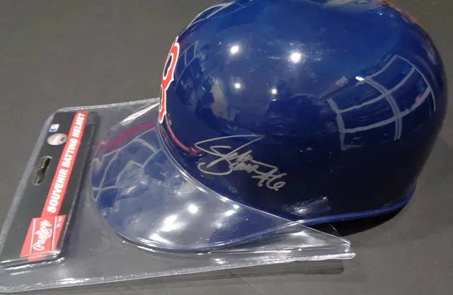 John Schreiber Boston Red Sox Autographed Rawlings Full Size Souvenir Helmet Full Time QR Hologram