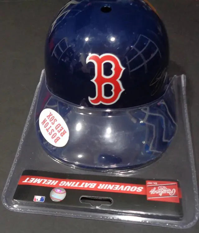 John Schreiber Boston Red Sox Autographed Rawlings Full Size Souvenir Helmet Full Time QR Hologram