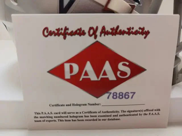 Tony Pollard of the Dallas Cowboys signed autographed mini football helmet PAAS COA 867