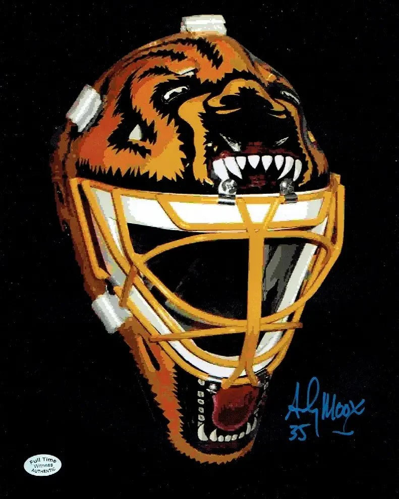 Andy Moog Boston Bruins Autographed 8x10 Photo Full Time coa