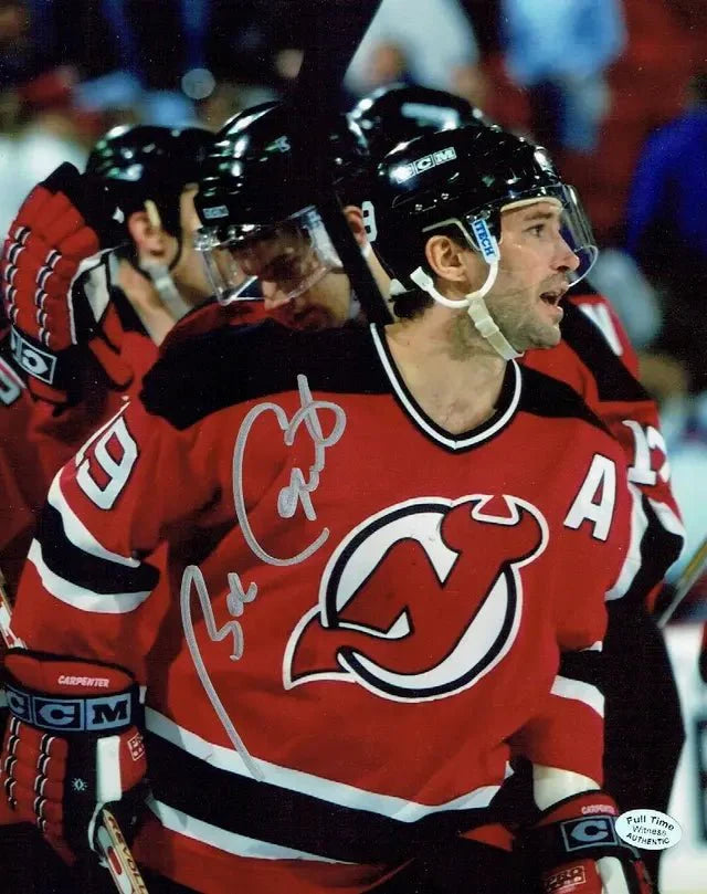 Bobby Carpenter New Jersey Devils Autographed 8x10 Photo Full Time coa