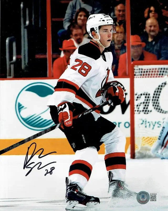 Damon Severson New Jersey Devils Autographed 8x10 Photo Beckett Holo
