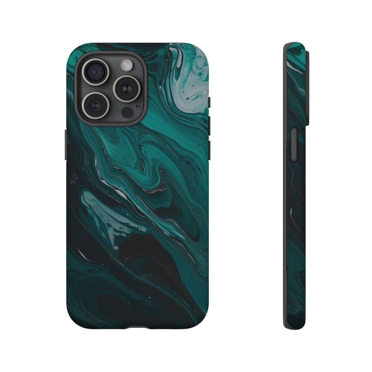 TEAL PAINT SWIRL | Tough Phone Case