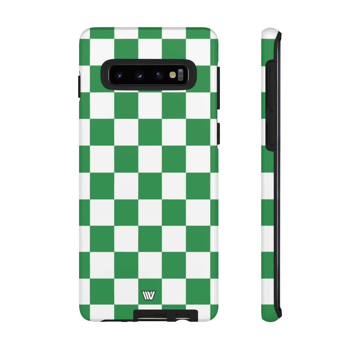 GREEN WHITE CHECKERBOARD | Tough Phone Case