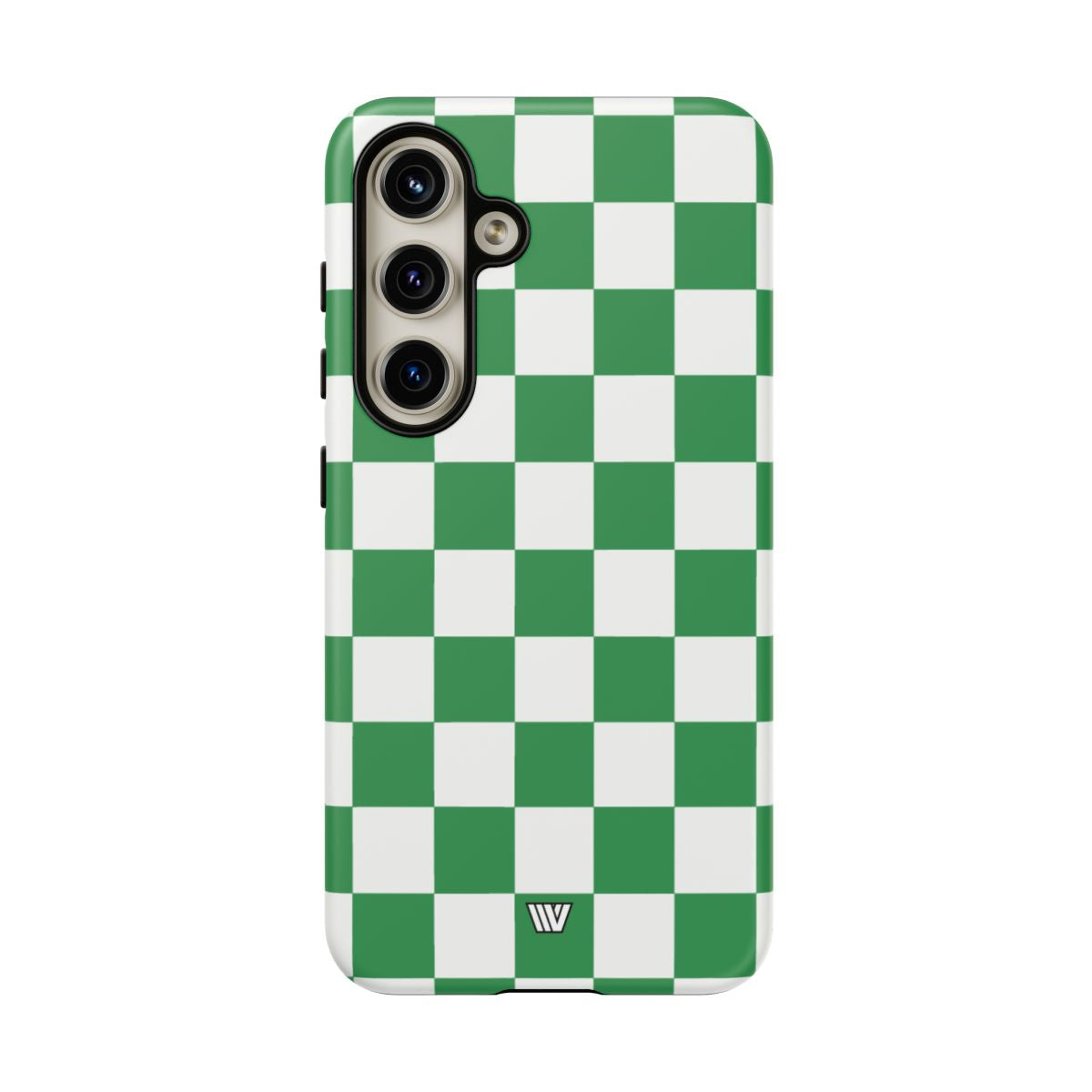 GREEN WHITE CHECKERBOARD | Tough Phone Case