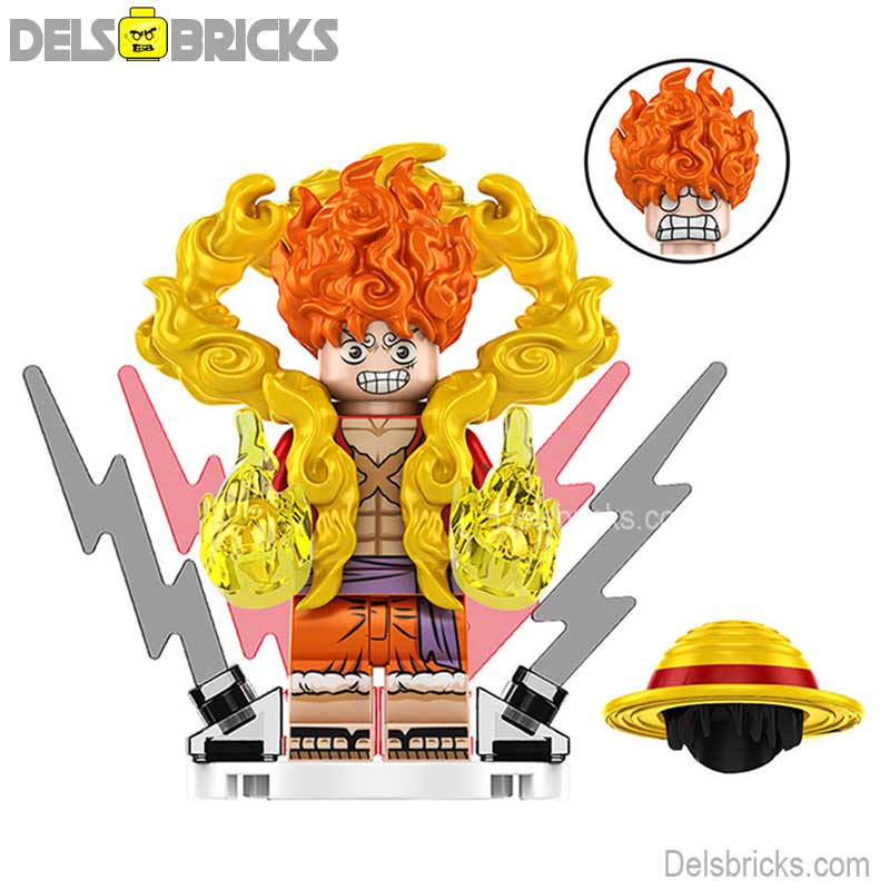 Monkey D Luffy Nika Sun God from One Piece Lego Anime Minifigures