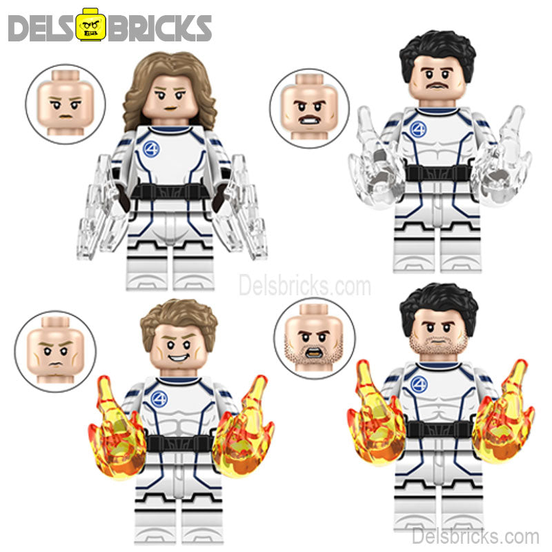 Fantastic Four First Steps Set of 4 Lego Minifigures Custom Toys 2