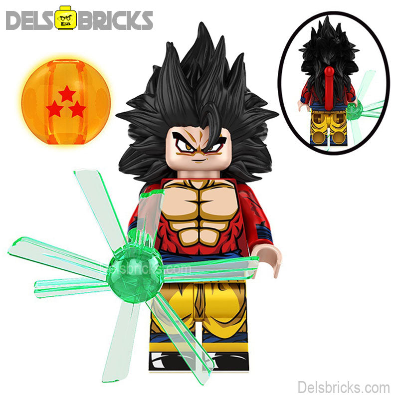 Goku 4 Dragon Ball Z Super Lego Minifigures Custom Anime Toys New
