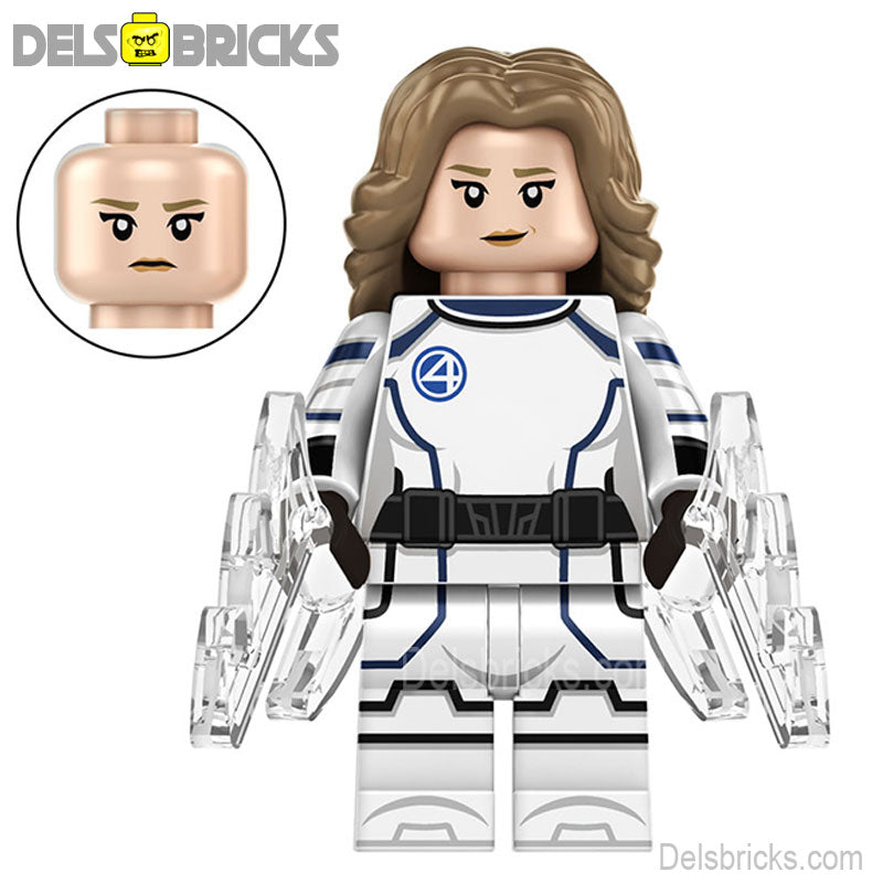 Fantastic Four Sue Storm Invisble Woman Lego Minifigures Custom Toys 3