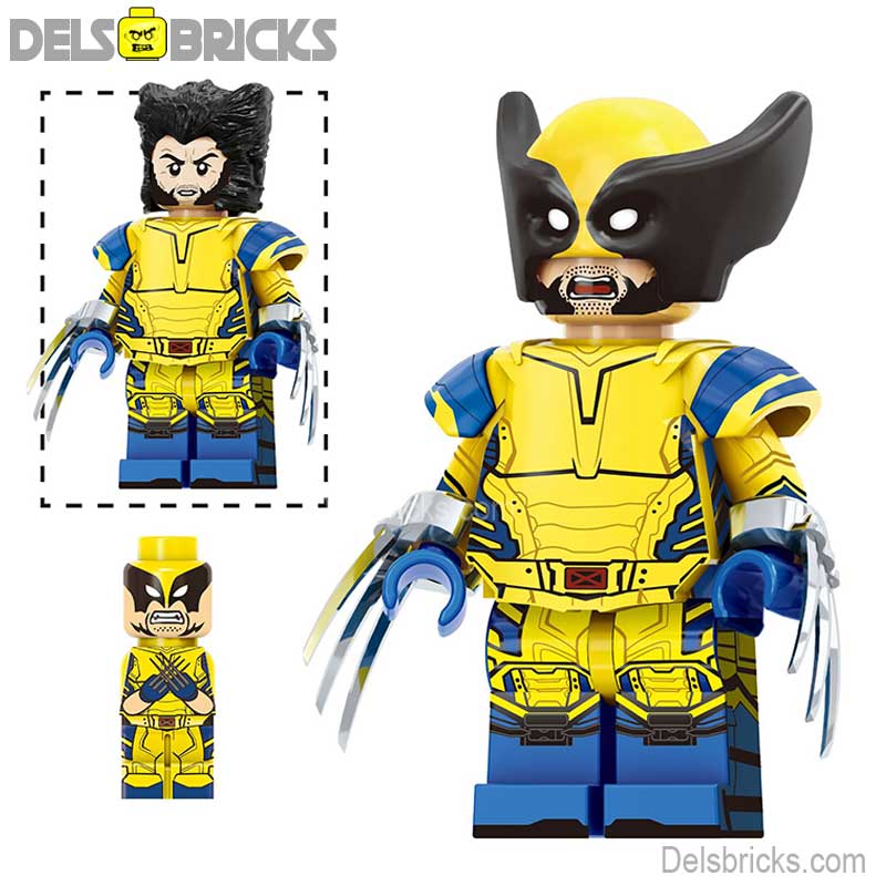 Wolverine from Deadpool & Wolverine Marvel MCU Lego Minifigures Custom Toys 2