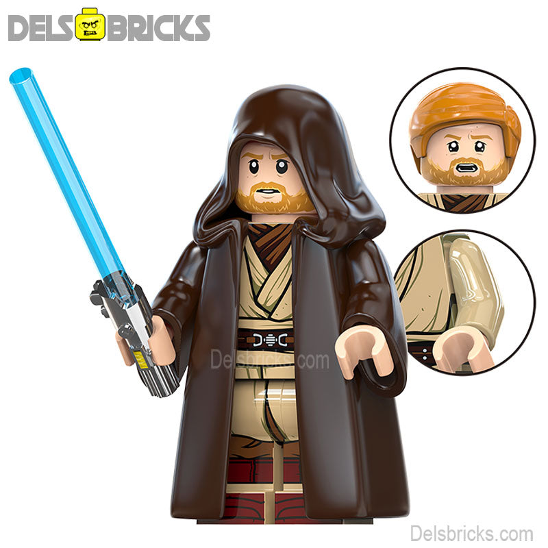 Obi Wan Kenobi Lego Star Wars Minifigures custom Toys New1