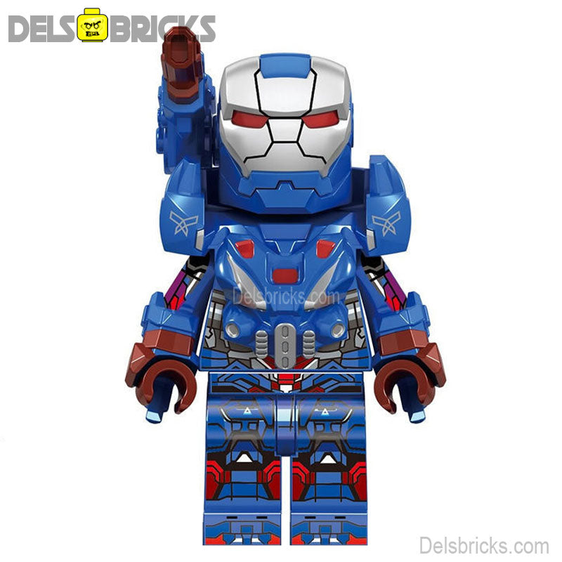 Iron Patriot James Rhodes Lego Minifigures Custom Toys 1