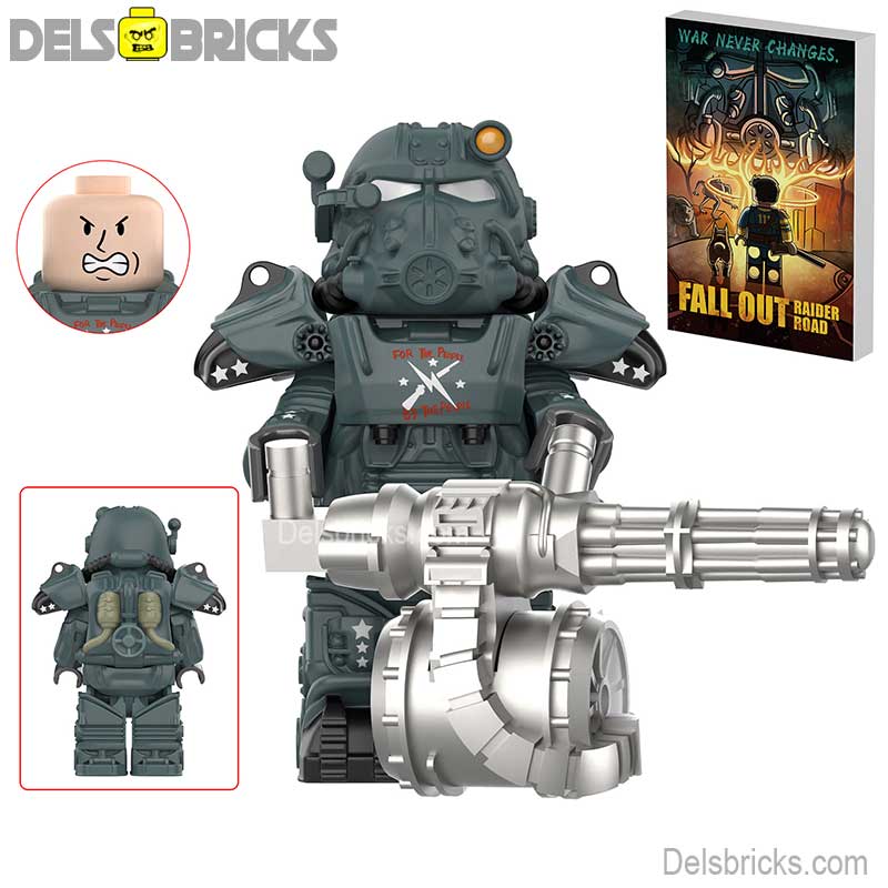 Fallout T60 Power Armor Lego Minifigures Custom video Game Toys Set1-3